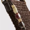 Gewebte Handytasche mit Perlenverzierung
