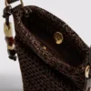 Gewebte Handytasche mit Perlenverzierung