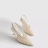 Gewebte Mesh-High Heels mit spitzer Zehenpartie