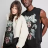 „Ghost“-T-Shirt mit kurzen Shorts