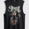 „Ghost“-T-Shirt mit kurzen Shorts