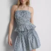 Gingham-Cami-Top mit gerafftem Peplum Gingham-Cami-Top mit gerafftem Peplum