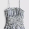 Gingham-Cami-Top mit gerafftem Peplum Gingham-Cami-Top mit gerafftem Peplum
