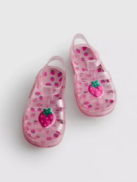 Glitzernde Jelly-Sandalen im Käfig-Design