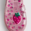 Glitzernde Jelly-Sandalen im Käfig-Design