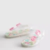 Glitzernde Jelly-Slingback-Sandalen mit doppeltem Schnallenriemen