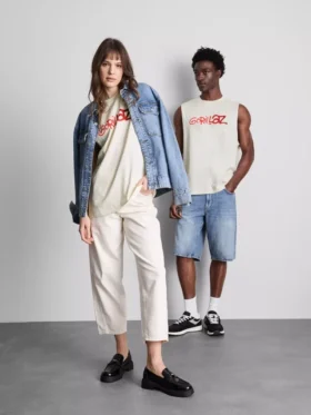 Gorillaz-Tanktop mit Grafikprint