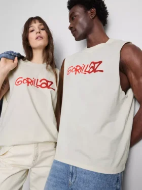 Gorillaz-Tanktop mit Grafikprint