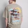 Grafik-T-Shirt im Washed-Japan-Look