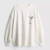 Grafisches Martini-Sweatshirt mit hohem Baumwollanteil Grafisches Martini-Sweatshirt mit hohem Baumwollanteil