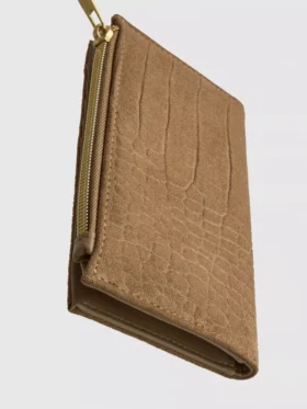 Handtasche mit Krokodil-Optik