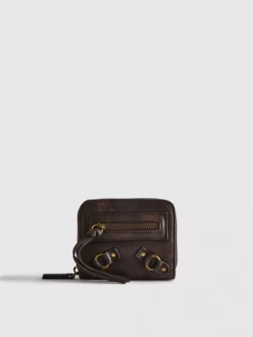 Handtasche mit Reißverschluss im Used-Look