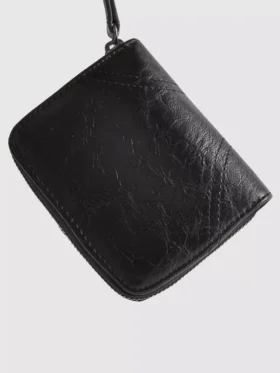 Handtasche mit Reißverschluss im Used-Look