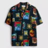 Hemd mit Reverskragen und Resort-Print Hemd mit Reverskragen und Resort-Print
