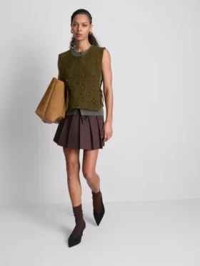 Häkel-Tanktop mit seitlichen Bändern