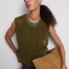Häkel-Tanktop mit seitlichen Bändern Häkel-Tanktop mit seitlichen Bändern
