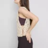 Häkel-Tanktop mit seitlichen Bändern Häkel-Tanktop mit seitlichen Bändern