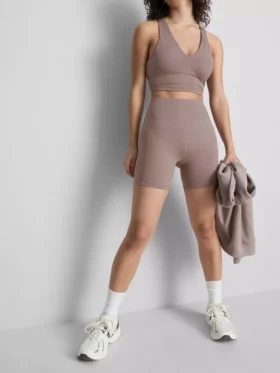 Hoch taillierte Active-Yoga-Shorts