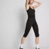 Hoch taillierte, glatte Active-Capri-Leggings mit Stützfunktion Hoch taillierte, glatte Active-Capri-Leggings mit Stützfunktion