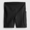 Hoch taillierte, glatte Active-Yoga-Shorts mit Stützfunktion Hoch taillierte, glatte Active-Yoga-Shorts mit Stützfunktion