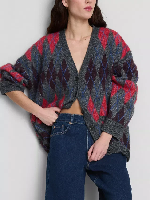 Hoch taillierte, konisch zulaufende Jeans aus Baumwoll-Denim Hoch taillierte, konisch zulaufende Jeans aus Baumwoll-Denim