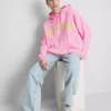 Hoodie mit College-Print aus baumwollreicher Mischung Hoodie mit College-Print aus baumwollreicher Mischung