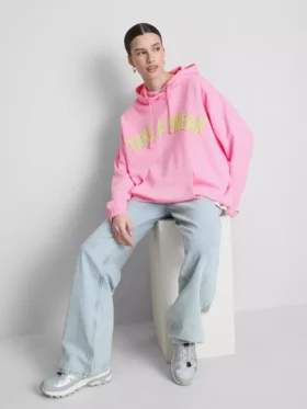 Hoodie mit College-Print aus baumwollreicher Mischung Hoodie mit College-Print aus baumwollreicher Mischung