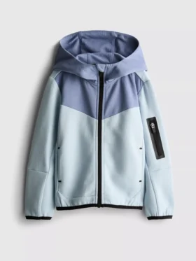 Hoodie mit kaschiertem Reißverschluss