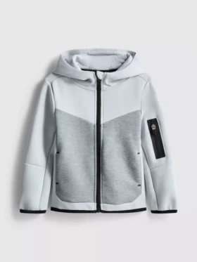 Hoodie mit kaschiertem Reißverschluss