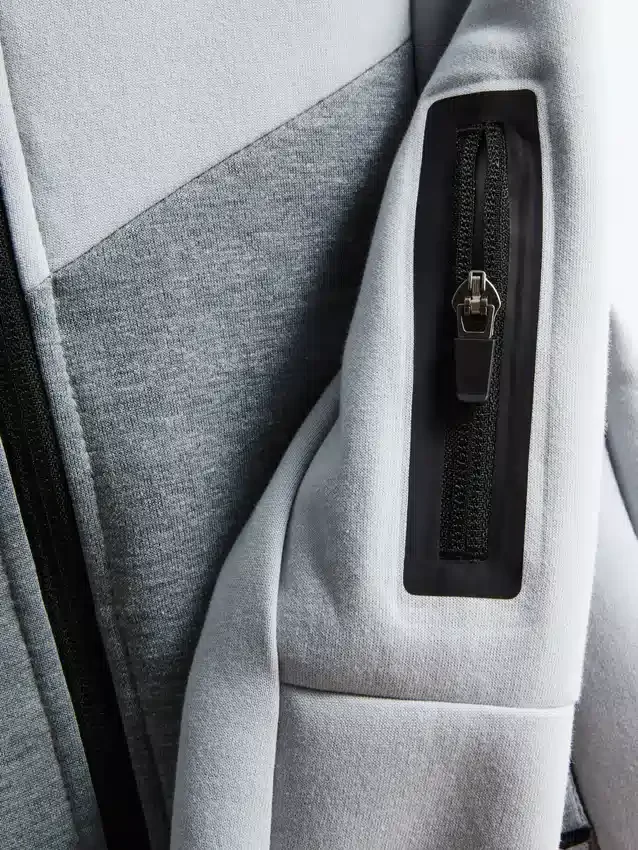 Hoodie mit kaschiertem Reißverschluss Hoodie mit kaschiertem Reißverschluss