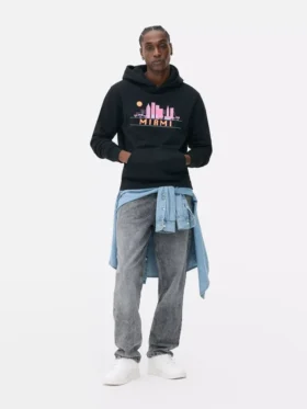Hoodie mit Miami-Skyline Hoodie mit Miami-Skyline