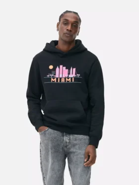 Hoodie mit Miami-Skyline Hoodie mit Miami-Skyline
