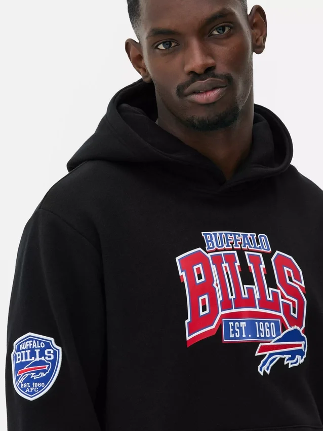 Hoodie mit NFL-Buffalo-Bills-Logo Hoodie mit NFL-Buffalo-Bills-Logo