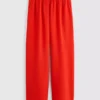 Hose mit elastischem Bund und weitem Bein Hose mit elastischem Bund und weitem Bein