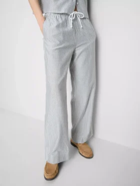 Hose mit Oxford-Streifen und Kordelzug