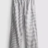 Hose mit Oxford-Streifen und Kordelzug Hose mit Oxford-Streifen und Kordelzug