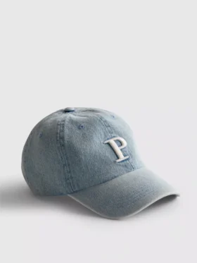 Jeans-Kappe mit Initialen