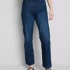 Jeans mit hoher Taille und geradem Bein Jeans mit hoher Taille und geradem Bein