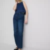 Jeans mit hoher Taille und geradem Bein Jeans mit hoher Taille und geradem Bein
