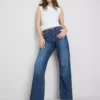 Jeans mit hoher Taille und geradem Bein Jeans mit hoher Taille und geradem Bein