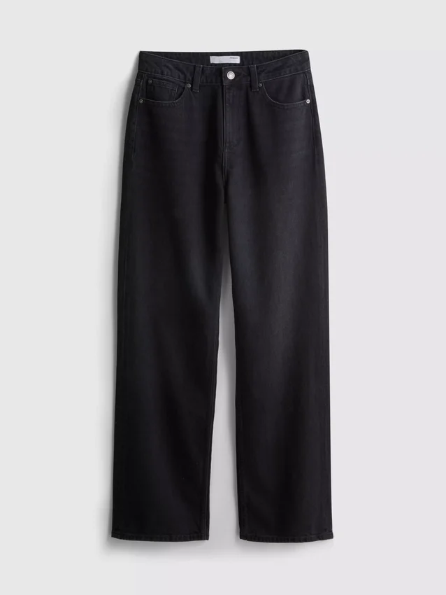Jeans mit hoher Taille und geradem Bein Jeans mit hoher Taille und geradem Bein