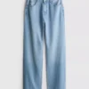 Jeans mit hoher Taille und geradem Bein Jeans mit hoher Taille und geradem Bein