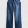 Jeans mit hoher Taille und geradem Bein Jeans mit hoher Taille und geradem Bein