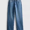 Jeans mit hoher Taille und geradem Bein Jeans mit hoher Taille und geradem Bein
