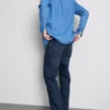 Jeans mit mittlerer Leibhöhe und geradem Bein Jeans mit mittlerer Leibhöhe und geradem Bein
