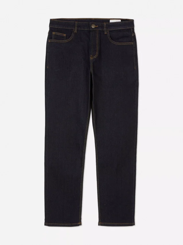 Jeans mit mittlerer Leibhöhe und geradem Bein Jeans mit mittlerer Leibhöhe und geradem Bein