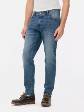 Jeans mit mittlerer Leibhöhe und schmaler Passform