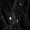 Jeansjacke aus Baumwolle mit aufgesetzten Taschen Jeansjacke aus Baumwolle mit aufgesetzten Taschen
