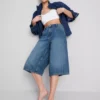 Jeansshorts aus Baumwoll-Denim Jeansshorts aus Baumwoll-Denim