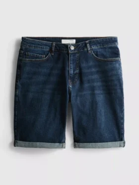 Jeansshorts in gerader Passform